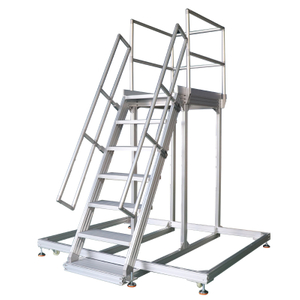 Perfil de aleación de aluminio industrial personalizado, plataforma de escalada, mantenimiento y reparación, plataforma para caminar, puente elevado